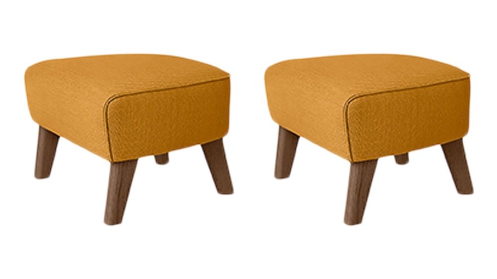 Smoked Oak Raf Simons Vidar 3 My Own Chair Footstool by Lassen, Set of 2