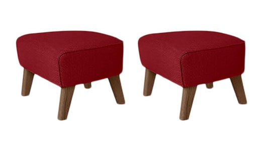 Smoked Oak Raf Simons Vidar 3 My Own Chair Footstool by Lassen, Set of 2