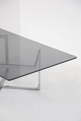 Smoking Table in Glass and Steel by Vittorio Introini-RCE-1219495