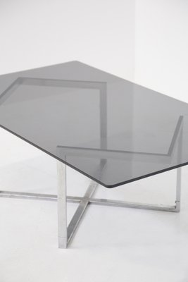 Smoking Table in Glass and Steel by Vittorio Introini-RCE-1219495