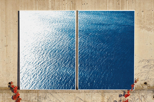 Smooth Bay in the Mediterranean, Cyanotype, 2019