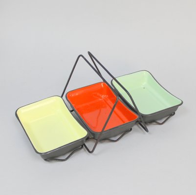 Snack Trays, 1950s, Set of 4-NE-1742851