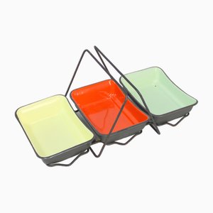 Snack Trays, 1950s, Set of 4-NE-1742851