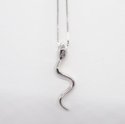 Snake Pendant Necklace from Swarovski, Austria, 2000s-NUC-1776666