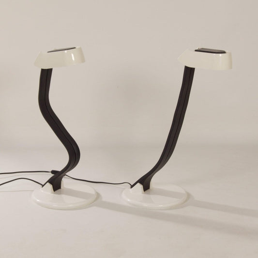 Snocky Table Lamps by Bruno Gecchelin for Iguzzini, 1980s, Set of 2