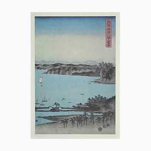 Snow Scene along Kiso Route, Mid 20th Century, Lithograph-ZCI-1781954