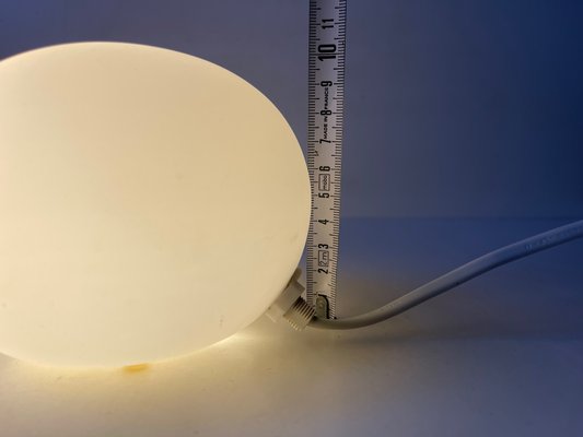 Snowball Opaline Glass Table Lamp From Agneta Sweden-LCR-1144325