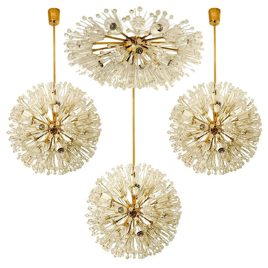 Snowball Orbit Sputnik Light Fixtures by Emil Stejnar, Austria, Set of 4