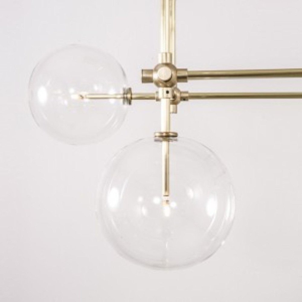 Soap 6 DT Brass Hanging Light by Schwung