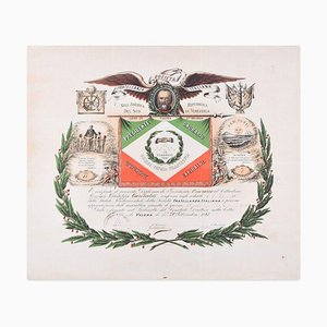 Società Fratellanza Italiana - Original Stencil - 1881 1881-ZCI-757311