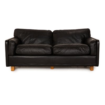 Socrates 2-Seater Sofa in Black Leather from Poltrona Frau-RQW-1748393