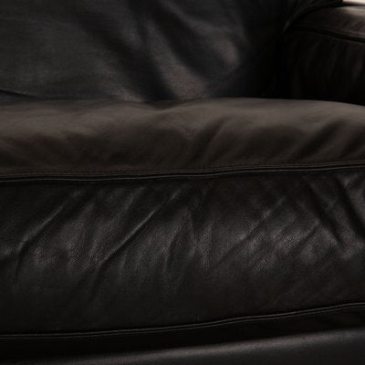 Socrates 2-Seater Sofa in Black Leather from Poltrona Frau-RQW-1748393