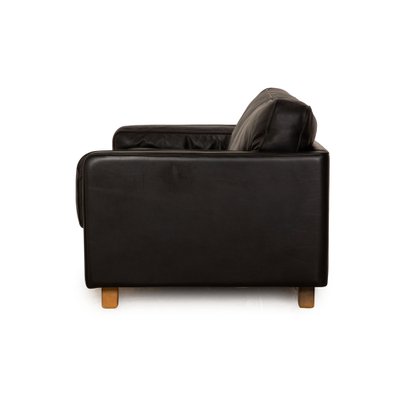 Socrates 2-Seater Sofa in Black Leather from Poltrona Frau-RQW-1748393