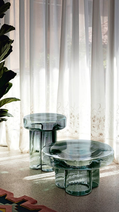 Soda side table, petrol green