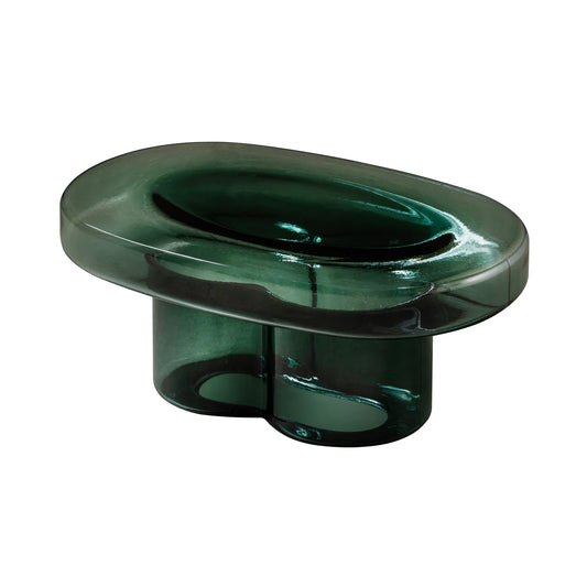 Soda Oval - Coffee Table by Miniforms #Blown Glass | Petrol Green