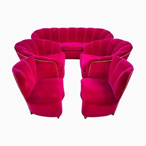 Sofa and Armchairs by Gio Ponti for Casa & Giardino, 1940s, Set of 5-FIP-1431166