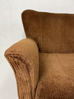 Sofa and Armchairs in Velvet and Brass from ISA Bergamo, 1950s, Set of 3-TPO-1780703