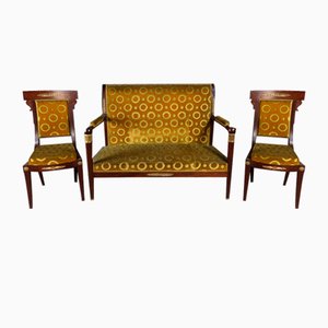 Sofa and Empire Chairs, Set of 3-WSV-1807095