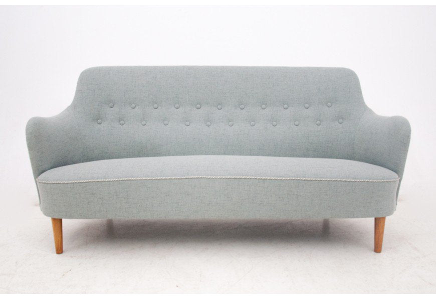 Sofa & Armchair by Carl Malmsten, Sweden, 1950s, Set of 2