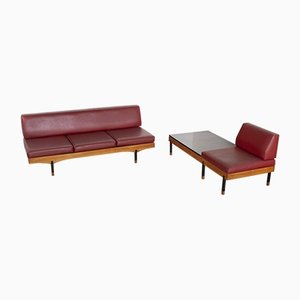 Sofa Bed and Therapy Yoga Model with Coffee Table and Lounge Chair, 1960s, Set of 2-JQO-1259295