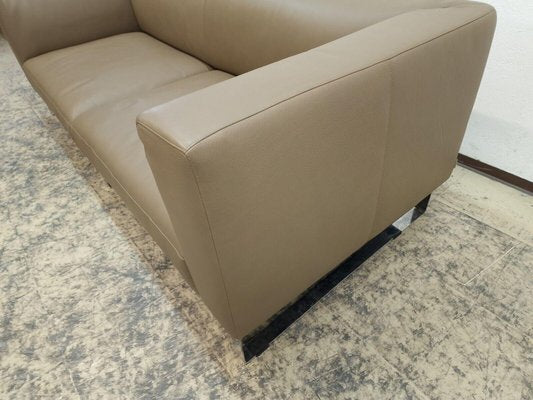 Sofa Couch Sofa Jaan Living with Chrome Feet & Top Leather by Walter Knoll-BVM-2032780