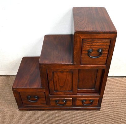 Sofa End Table with Stepstool Structure in Teak, 1960-RVK-1406689