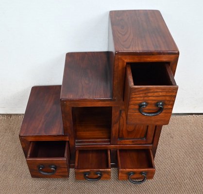 Sofa End Table with Stepstool Structure in Teak, 1960-RVK-1406689