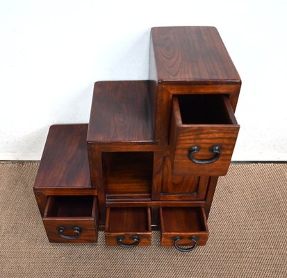 Sofa End Table with Stepstool Structure in Teak, 1960-RVK-1406689