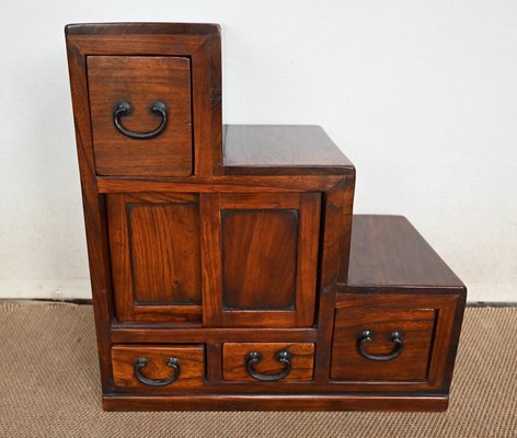 Sofa End Table with Stepstool Structure in Teak, 1960-RVK-1406689