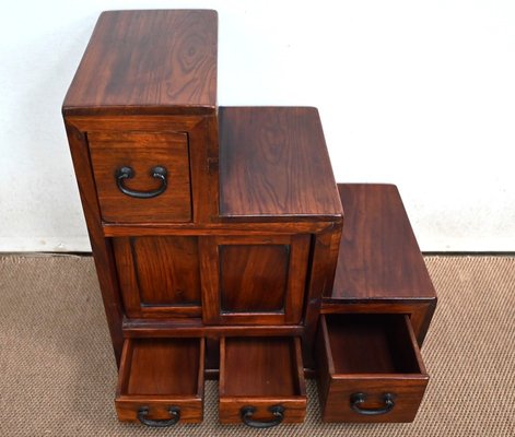 Sofa End Table with Stepstool Structure in Teak, 1960-RVK-1406689