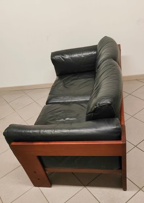 Sofa in Black Leather by Afra & Tobia Scarpa for Gavina-AKW-2021628