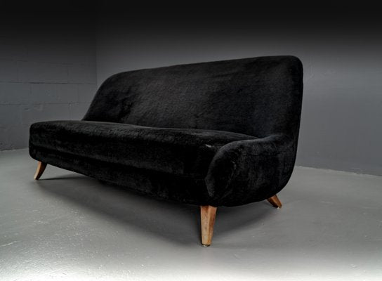 Sofa in Boucle Fabric attributed to Flemming Lassen, 1940s-VLO-2026735