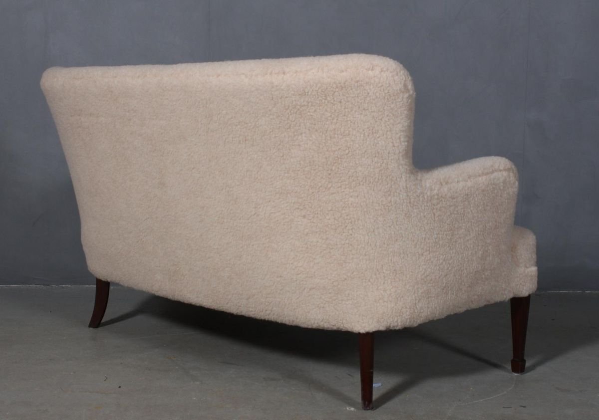 Sofa in Lambswool by Frits Henningsen