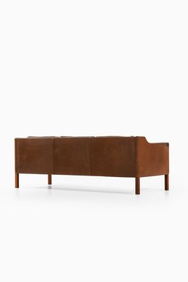 Sofa in Teak and Original Leather Model 2213 attributed to Børge Mogensen, 1963-SC-2020803