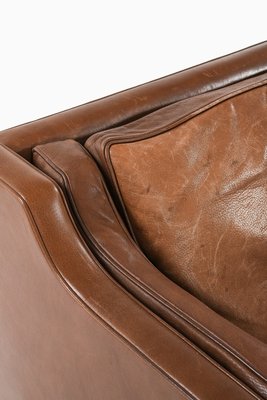 Sofa in Teak and Original Leather Model 2213 attributed to Børge Mogensen, 1963-SC-2020803