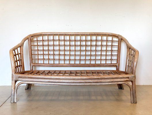 Sofa in Wicker & Bamboo, 1980s-NPC-1317591