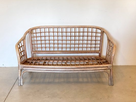 Sofa in Wicker & Bamboo, 1980s-NPC-1317591