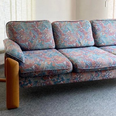 Sofa in Wood and Fabric from Mobil Girgi, 1980s-GTS-1295753