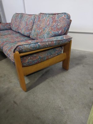 Sofa in Wood and Fabric from Mobil Girgi, 1980s-GTS-1295753