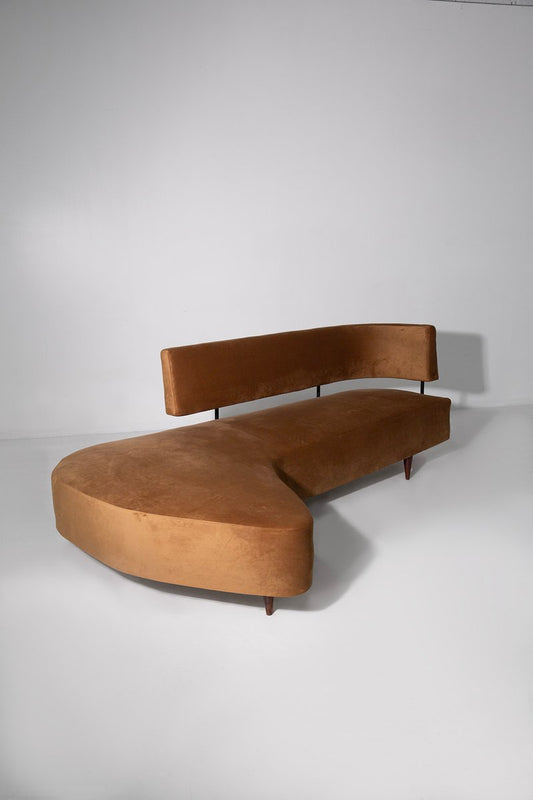 Sofa Taichiro Nakay in Velvet, 1955