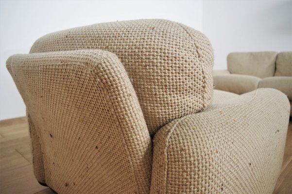 Sofas and Armchair in Wool from Busnelli, 1970s, Set of 3-KNM-1047182