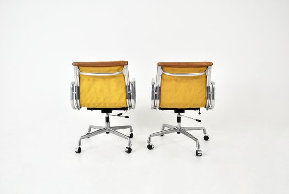 Soft Pad Chairs by Charles and Ray Eames for Herman Miller, 1970s, Set of 2-HFM-2034730