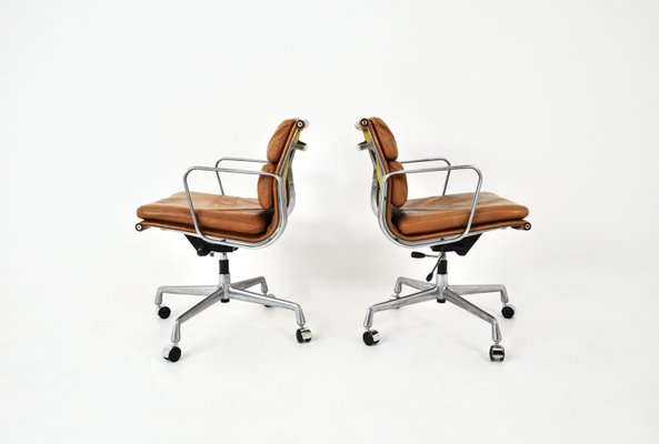 Soft Pad Chairs by Charles and Ray Eames for Herman Miller, 1970s, Set of 2-HFM-2034730