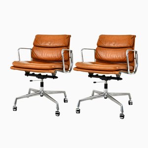 Soft Pad Chairs by Charles and Ray Eames for Herman Miller, 1970s, Set of 2-HFM-2034730