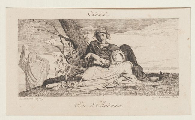 Soir D'Automne Etching by A. Salmon, 19th Century-ZCI-786882