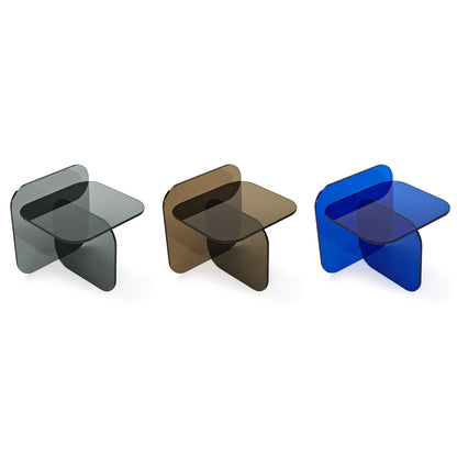 [국내재고] SOL - Rectangular glass side table