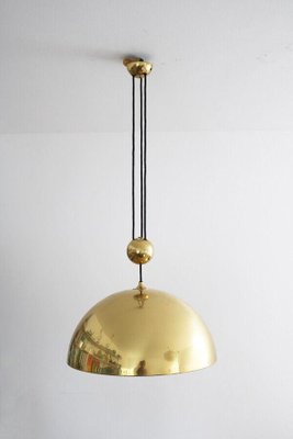 Solan Pendant Light Counterweight Lamp Brass Rar by Florian Schulz, 1970s-FJP-1729849