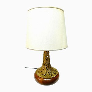 Solange Bronze Table Lamp by Angelo Brotto for Esperia, 1970s-FIP-809931