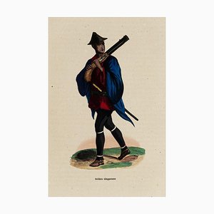 Soldier - Original Lithograph - 19th Century 19th century-ZCI-757799