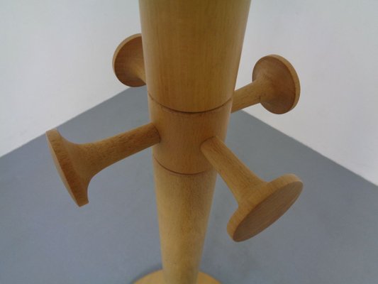 Solid Beech Coat Rack by Søren Nissen & Ebbe Gehl for Aksel Kjersgaard, 1960s-RDW-824008